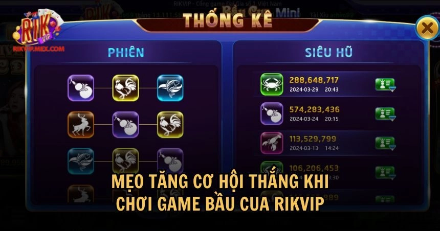 Một số phương pháp hiệu quả giúp tăng cơ hội thắng Bầu Cua RikVip